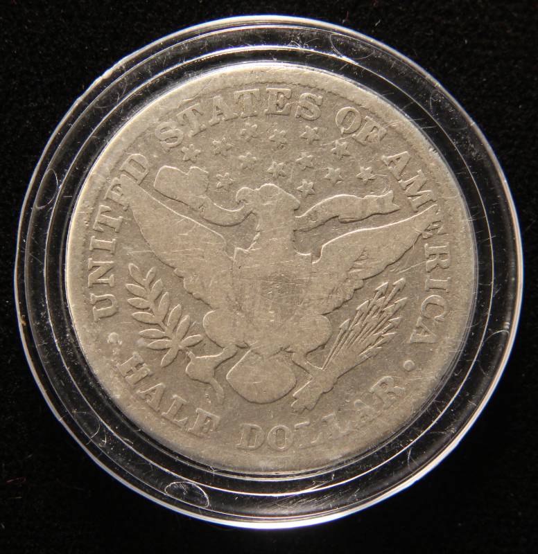 1898 BARBER HALF DOLLAR IN AIRTITE