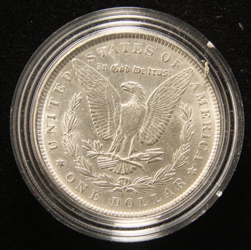 1887 MORGAN SILVER DOLLAR IN AIRTITE HOLDER