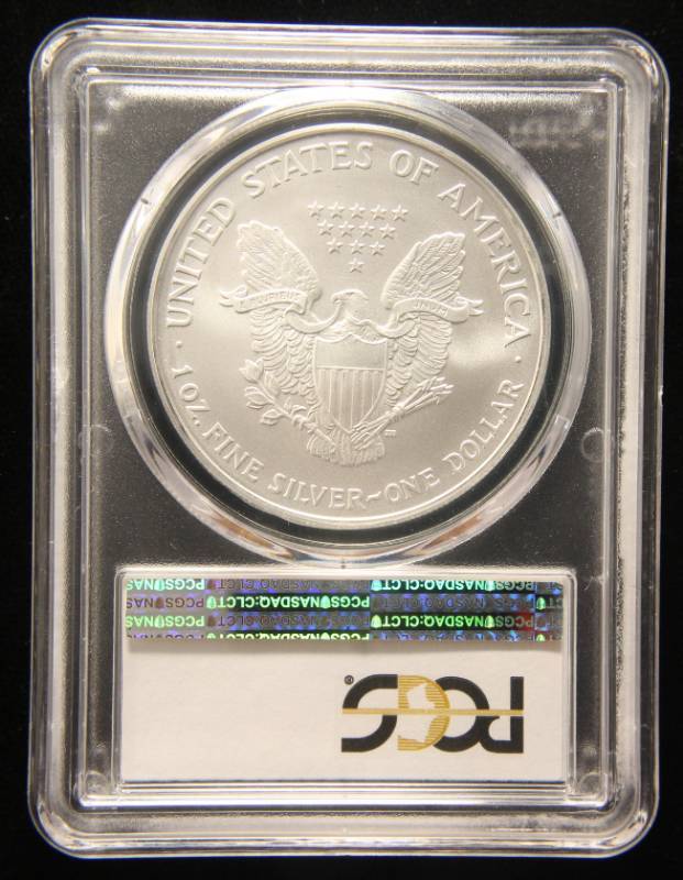 2007 AMERICAN SILVER EAGLE 1 TROY OZ. .999 FINE SILVER MS69 PCGS