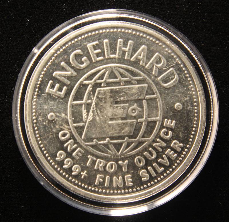 1 TROY OZ. .999 FINE SILVER 1982 ENGELHARD AMERICAN PROSPECTOR IN AIRTITE