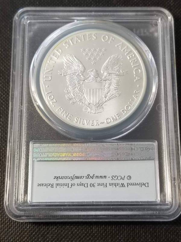 2016 AMERICAN SILVER EAGLE 1 TROY OZ. .999 FINE SILVER MS70 PCGS FIRST STRIKE