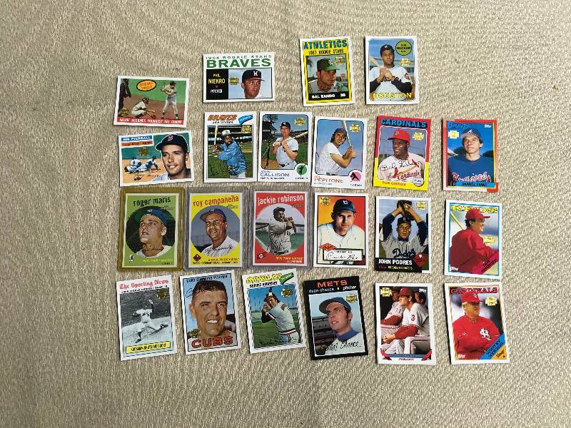 Stack Of Topps Heritage Archives Reprints Cards