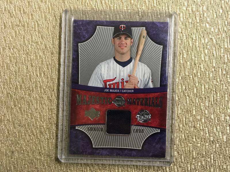 Joe Mauer Game Used Jersey Card