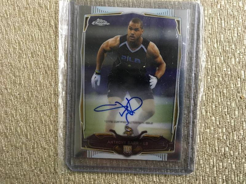 Topps Certified Anthony Barr Autographed Card