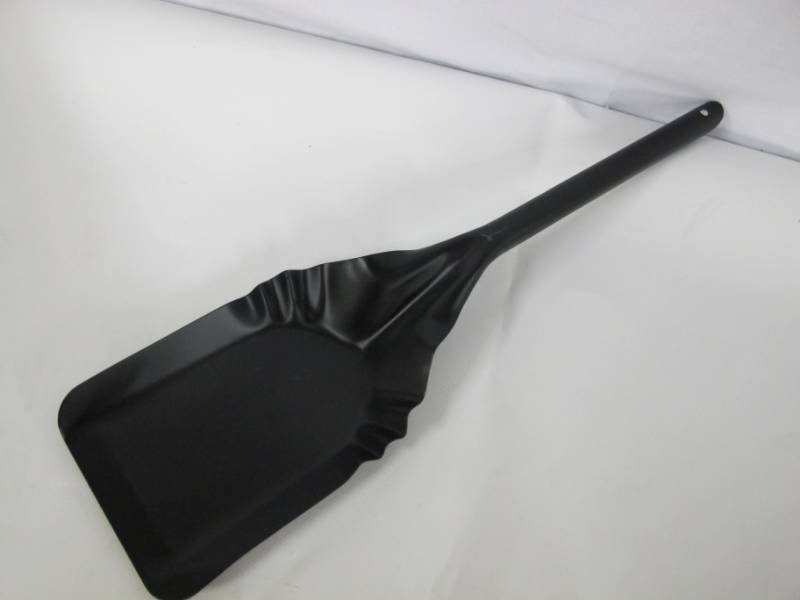 lot 12 image: NEW 2 Pack of Black Powder-Coated Steel Fireplace Shovels