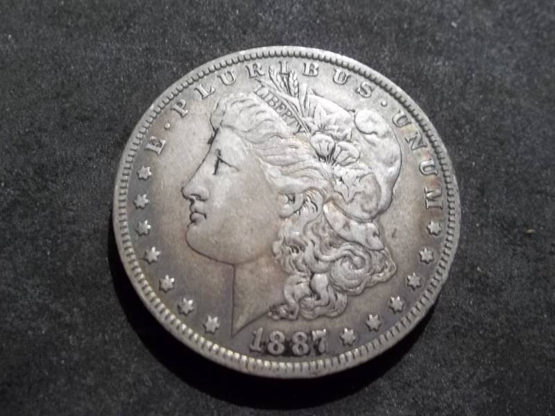 1887 O Morgan Silver Dollar