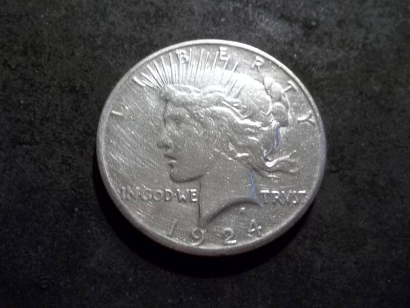 1924 S Peace Silver Dollar