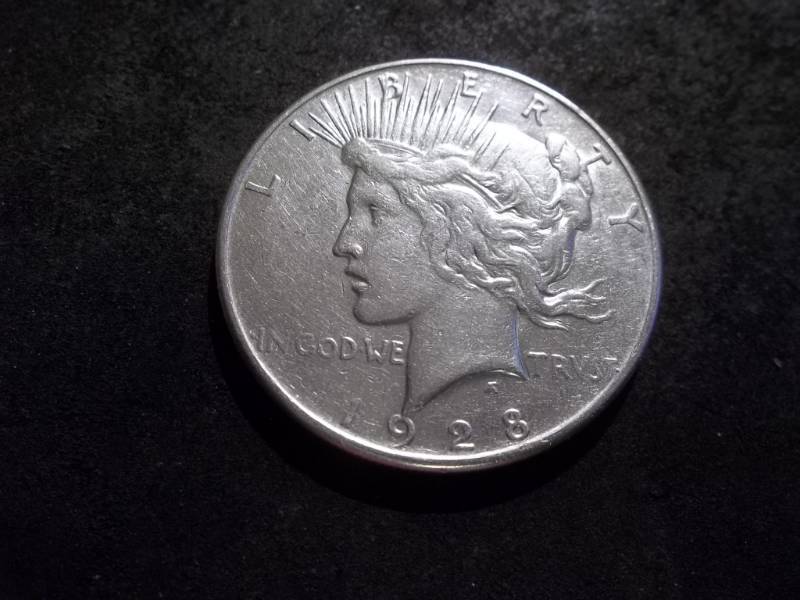 1928 S Silver Peace Dollar
