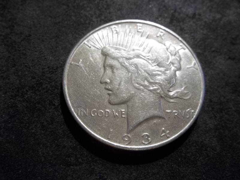 1934 D Silver Peace Dollar
