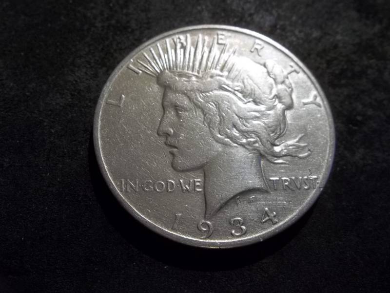 1934 S Silver Peace Dollar