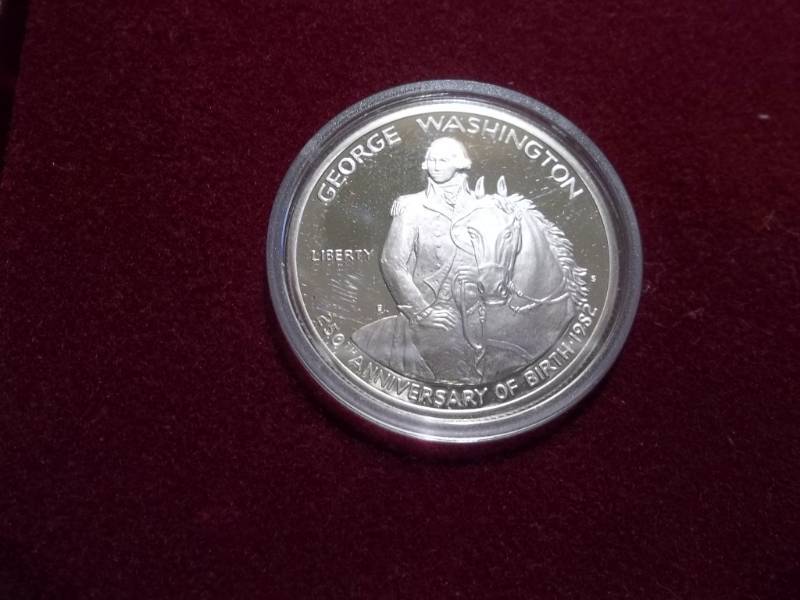 George Washington 250th Birthday Commemorative Silver Proof Half Dollar