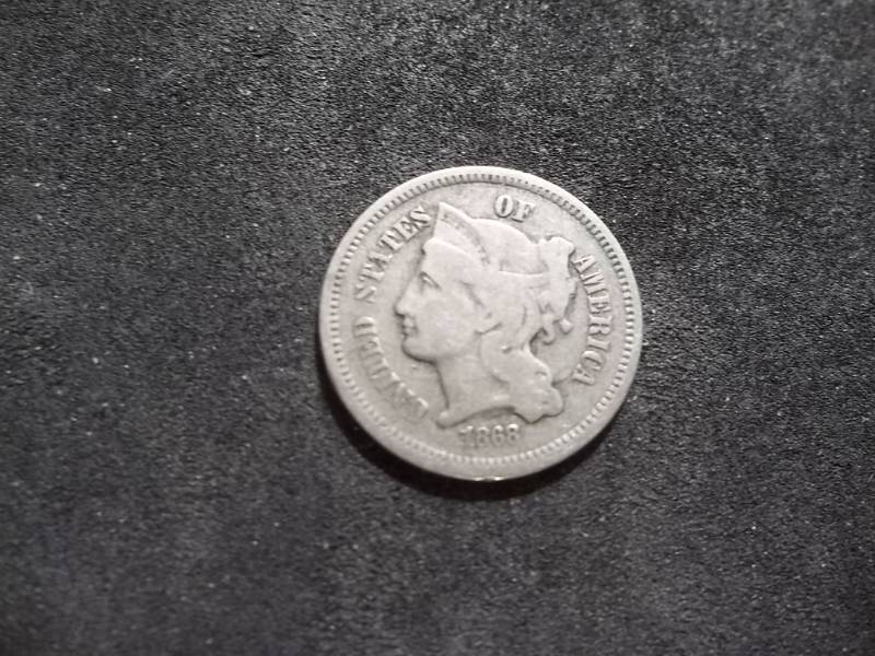 1868 3-Cent Piece