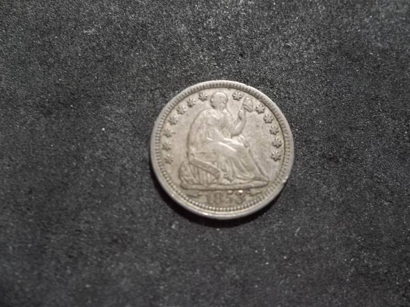 1853 Half Dime With Arrows