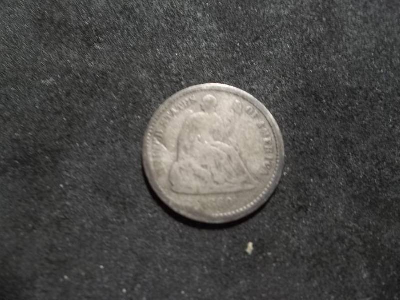 1860 O Half Dime