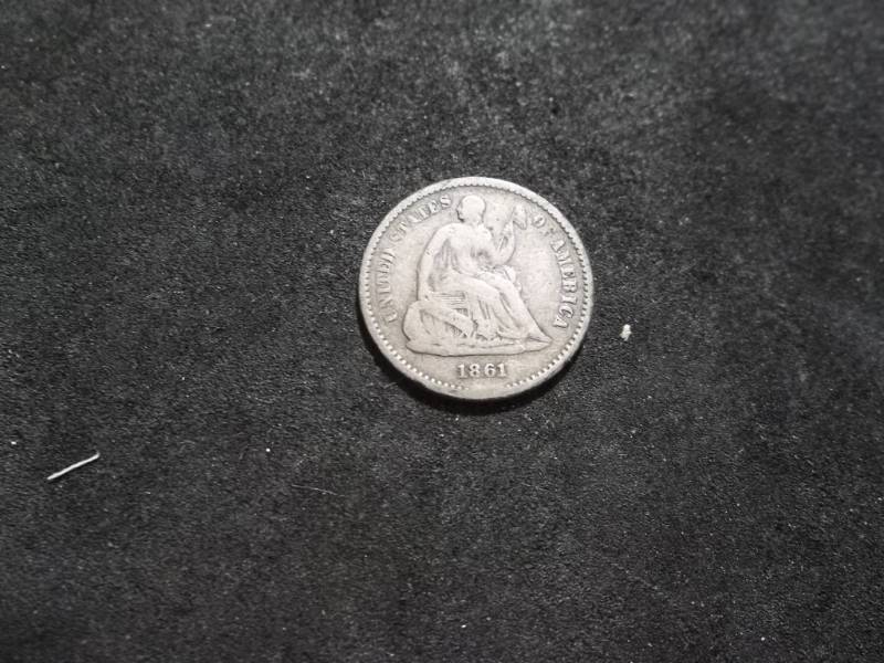 1861  Half Dime