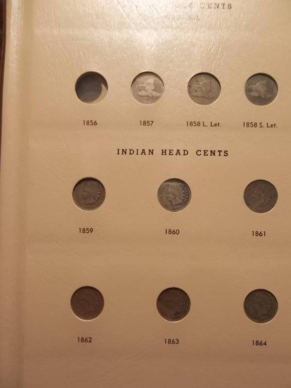 Dansco Flying Eagle & Indian Head Album With 33 Coins