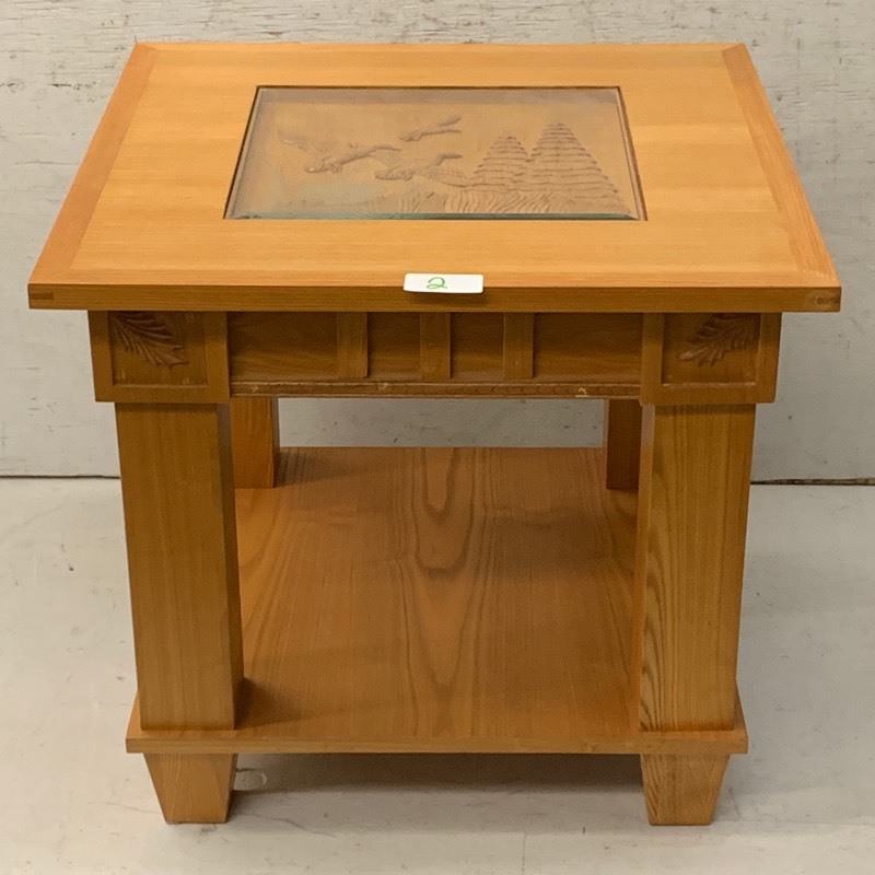 lot 2 image: Duck-Themed End Table