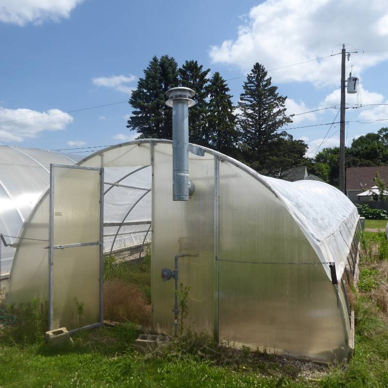 lot 13 image: 26 x 50 Steel Frame Hoop Greenhouse