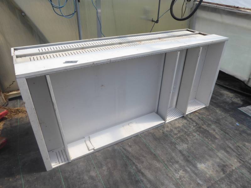 lot 42 image: Lot of Three 7 x 3 Metal Shelves