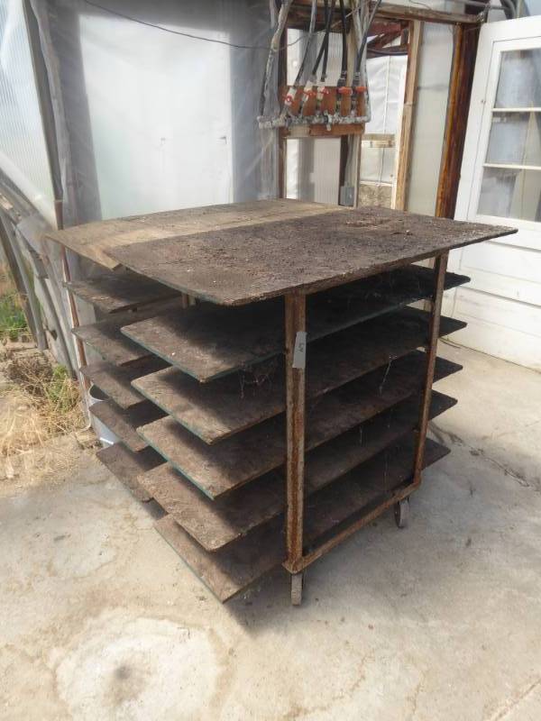 lot 64 image: Lot of Two Rolling Plant Carts