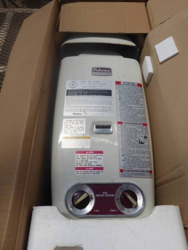lot 92 image: Brand New Paloma Gas Water Heater