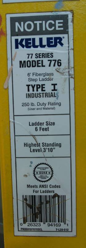 lot 73 image: 6 Industrial Keller Ladder