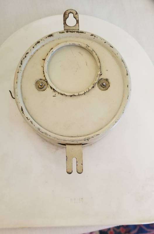 lot 64 image: Antique German Delft 8 Day Wall Clock