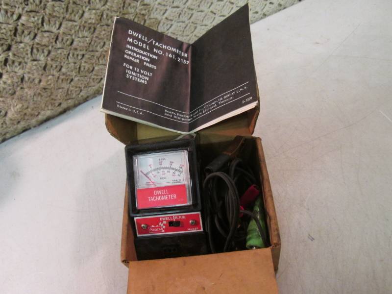 lot 8 image: Sears DwellTachometer with Manual ...
