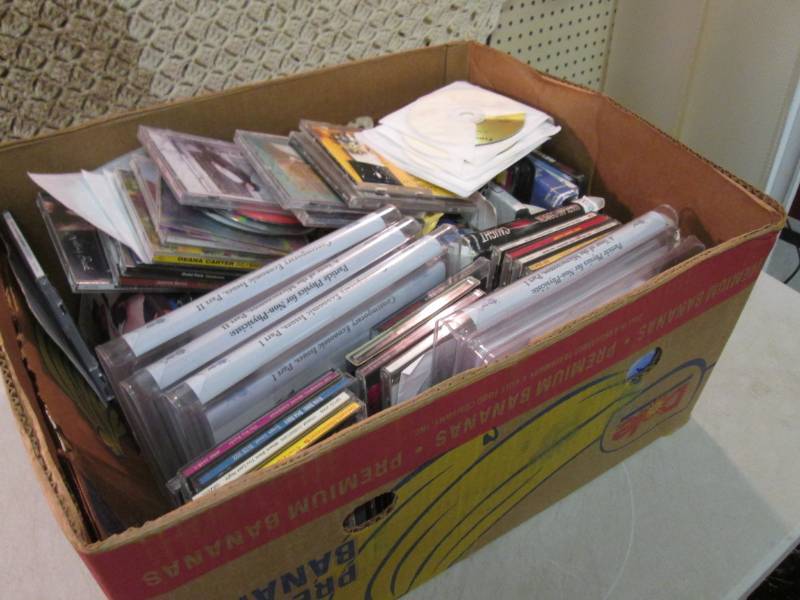 lot 17 image: Box Full of CDs Etc  C-3...