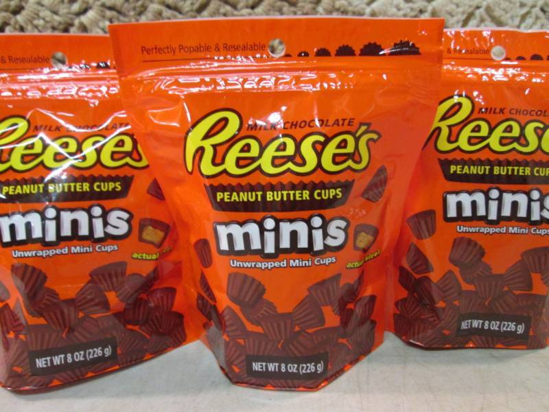 lot 35 image: 3 Bags of Reeses Peanut Butter Cups...