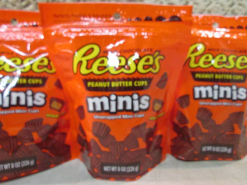 lot 37 image: 3 Bags of Reeses Peanut Butter Cups...
