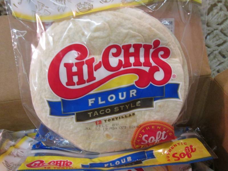 lot 38 image: Case of 12 Packs of 12 Chi-Chis Fl...