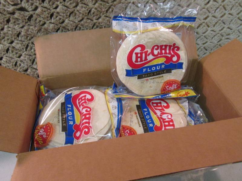 lot 39 image: Case of 12 Packs of 12 Chi-Chis Fl...