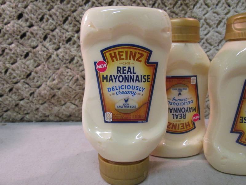 lot 44 image: 4 Bottles of Heinz Real Mayonnaise ...
