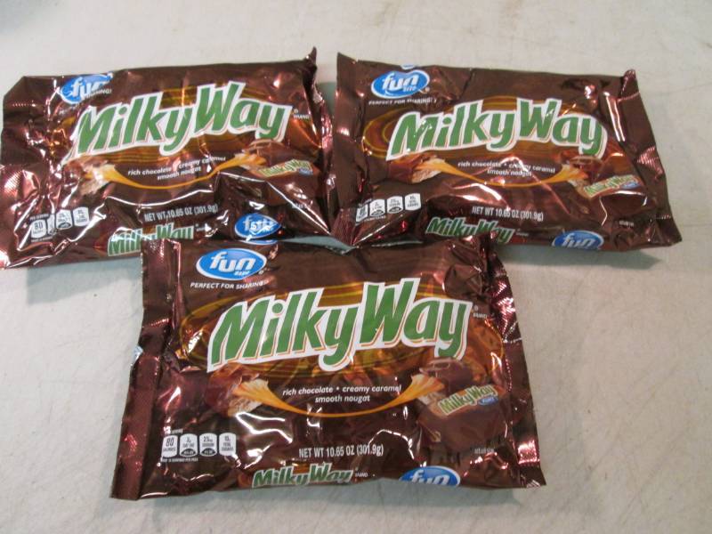 lot 70 image: 3 Bags of Milky Way Fun Size Candy ...