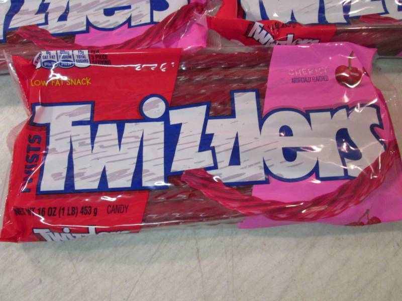 lot 84 image: 5 Packs of Cherry Twizzlers Best by...