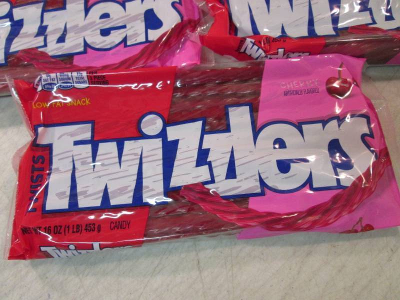lot 85 image: 5 Packs of Cherry Twizzlers Best by...