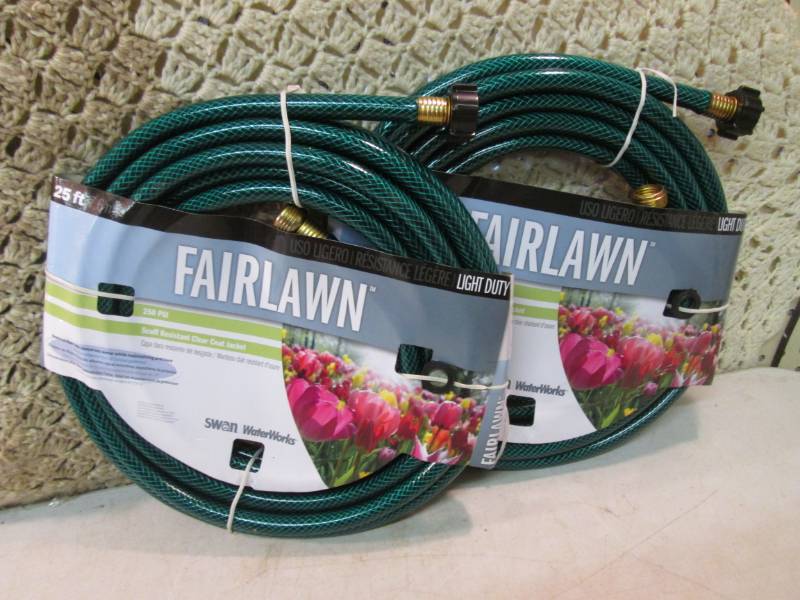 lot 141 image: Lot of 2 Fairlawn 25 ft Garden Hose...