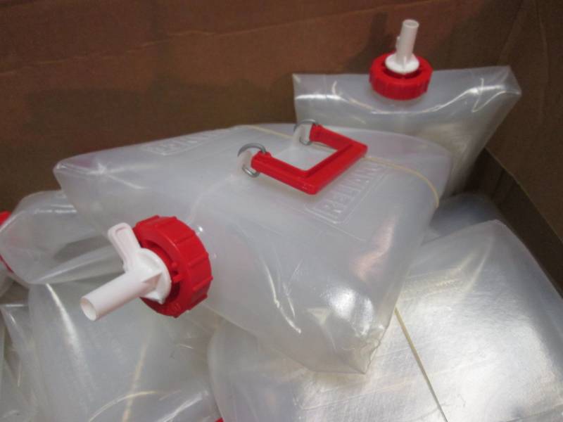 lot 193 image: Lot of 10 Fold-N-Carrier 5 Gallon W...