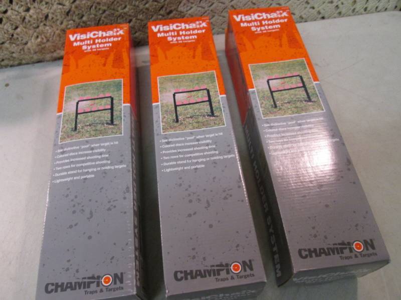 lot 201 image: Lot of 3 Champion Traps & Targets V...