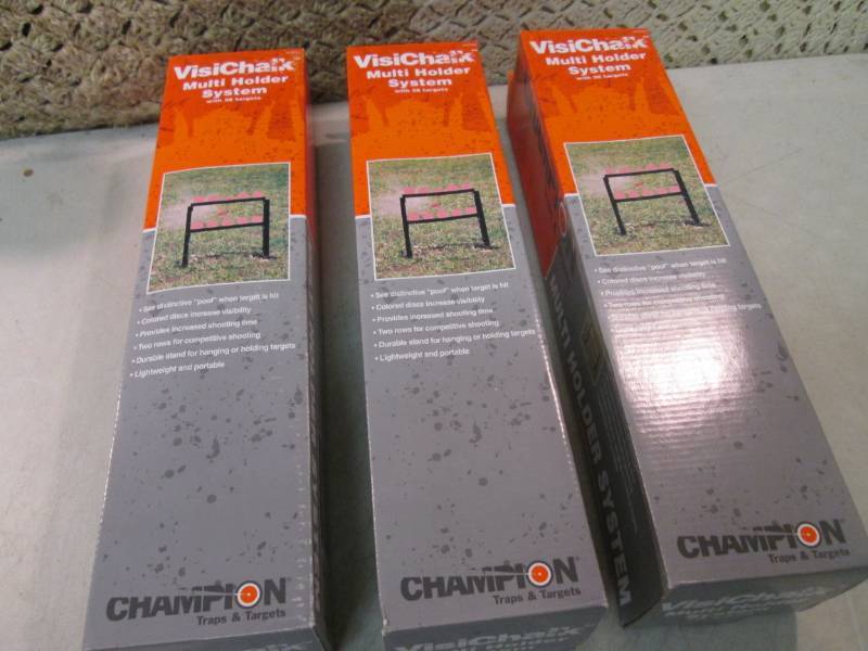 lot 202 image: Lot of 3 Champion Traps & Targets V...