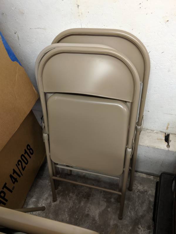 6 Aluminium Folding Chairs