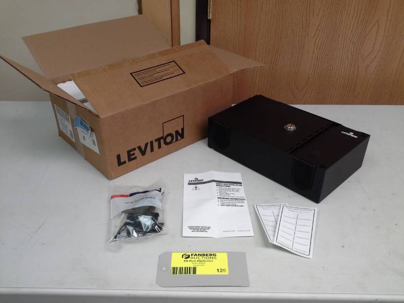lot 126 image: Leviton Fiber Optic Patch Panel Lock Box, Mounts, Keys