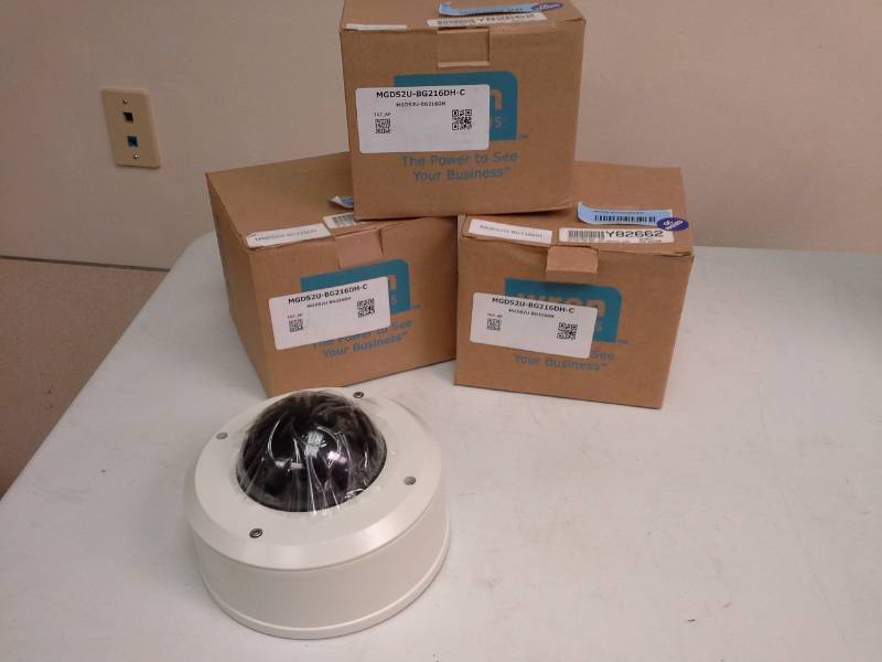 lot 133 image: Lot of (3) Wren Solutions Analog Dome Camera MGDS2U-BG216DH-C