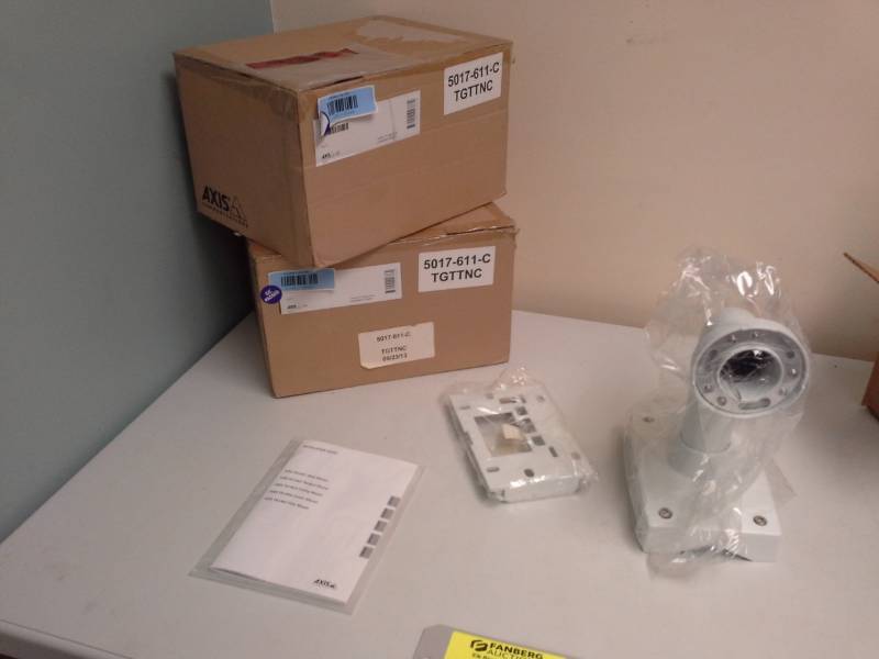 lot 136 image: Lot of (2) Axis Communications Mounts and Accessories