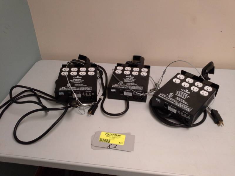 lot 140 image: Lot of (3) Leviton DDS5600 Digital Dimming System