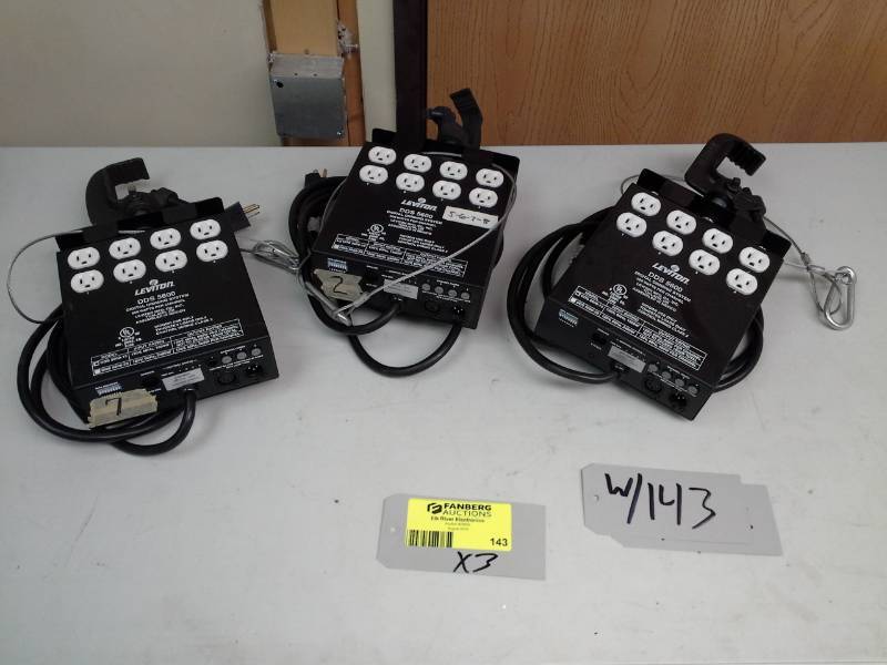lot 143 image: Lot of (3) Leviton DDS5600 Digital Dimming System