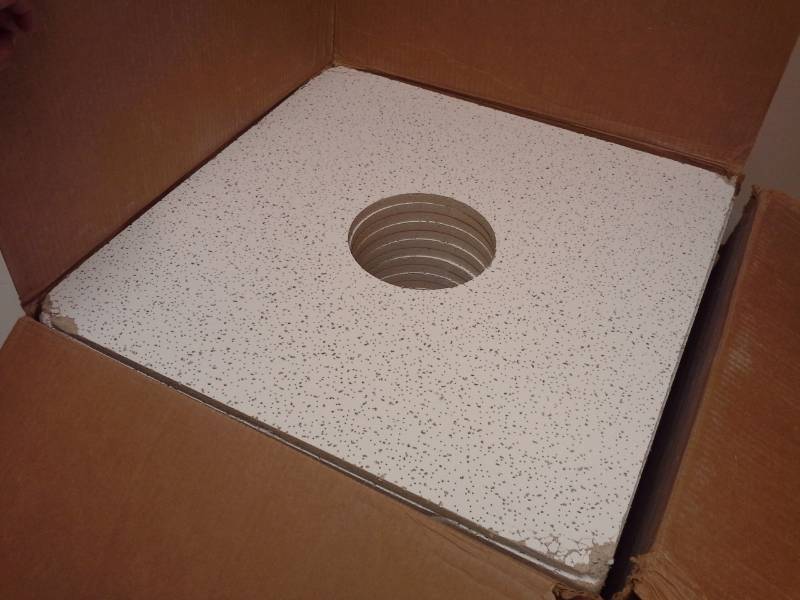 lot 183 image: ISI Custom Square Edge 6.75in. Radar Circle Ceiling Tiles