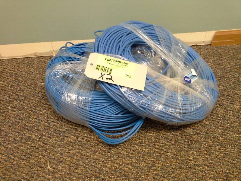 lot 198 image: Lot of (2) Cat6 Cable Bundles