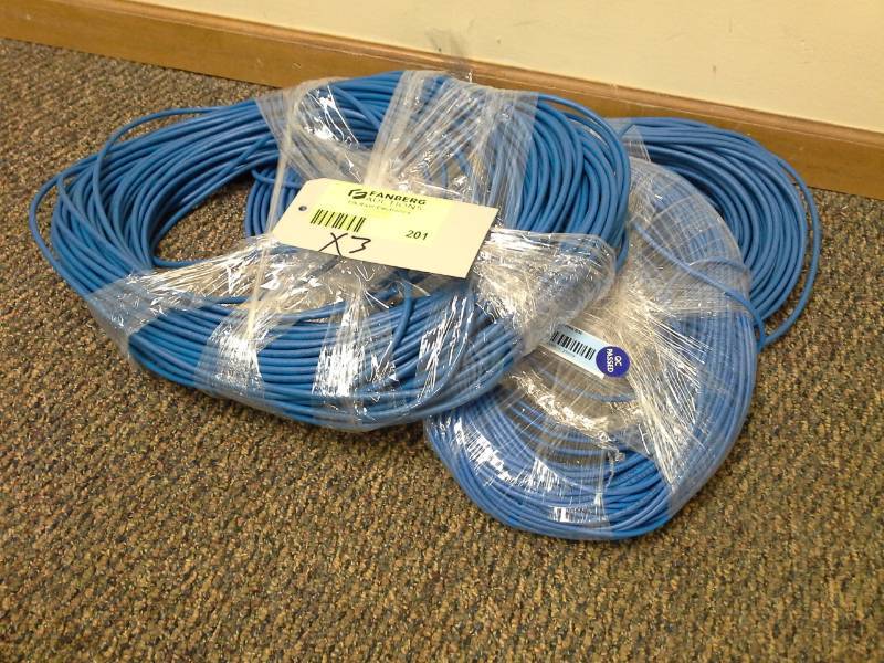 lot 201 image: Lot of (3) Cat6 Cable Bundles
